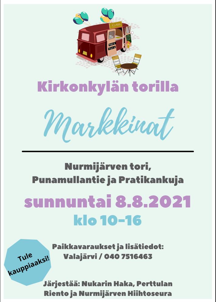 Nurmijärven markkinoiden mainos